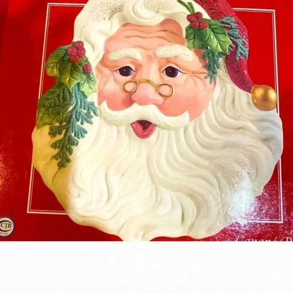 Fitz & Floyd Old Santa Canape Plate - Picture 2 of 6